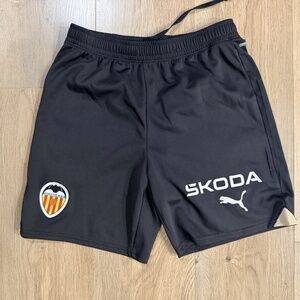 Skoda Puma Valencia C.F. Black Shorts Men's Small